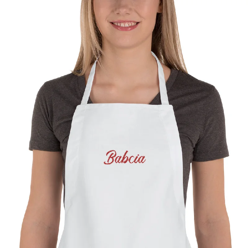 Babcia Embroidered Apron