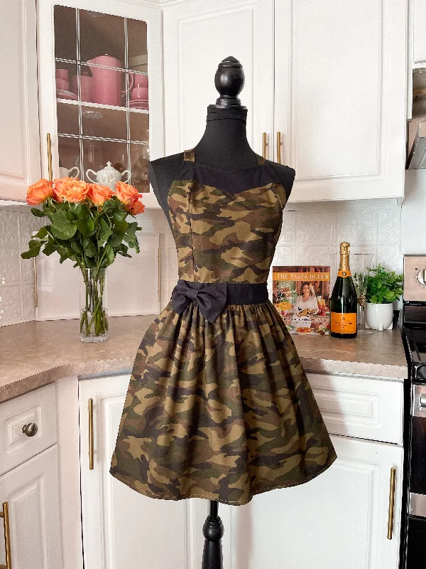 Camo party girl apron