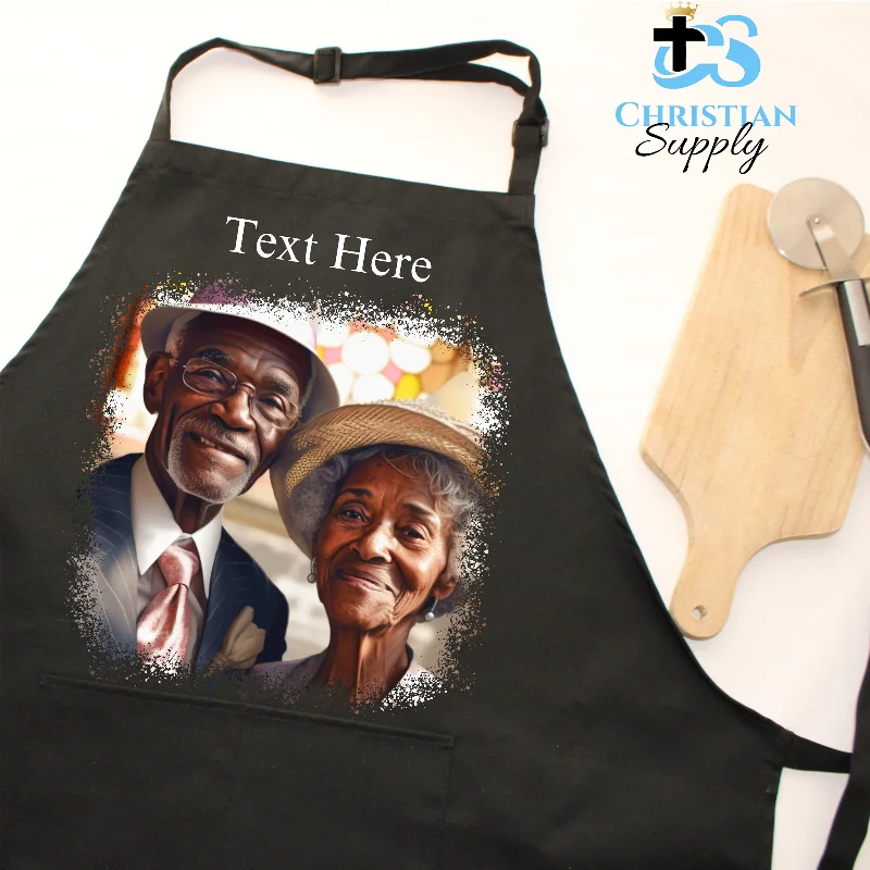 Elderly Couple's Sunday Best Apron