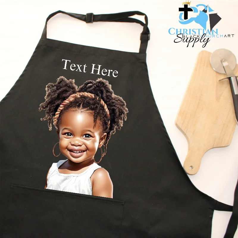 Happy Toddler Girl Apron