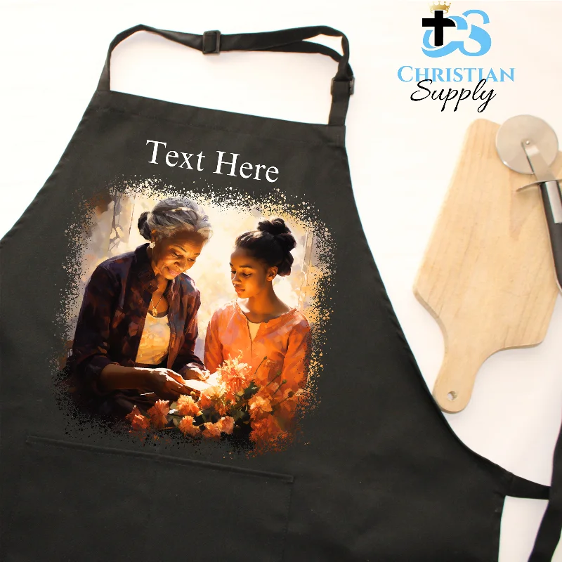 Mother Daughter Flower Bond Apron