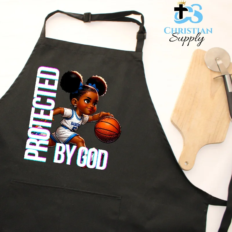 Kids Christian Basketball Player Apron