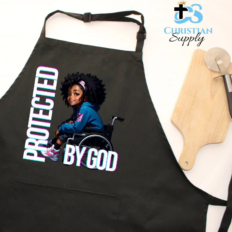 Kids Christian Girl in Wheelchair 1 Apron