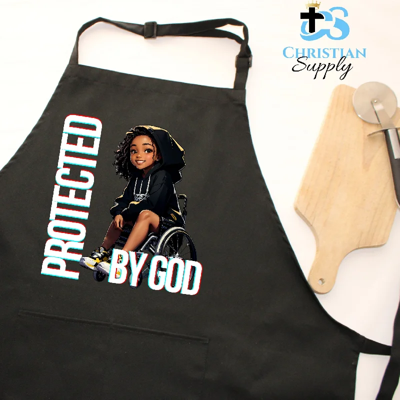 Kids Christian Girl in Wheelchair 3 Apron