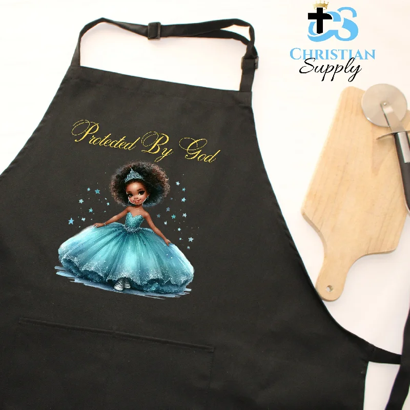 Kids Christian Princess Blue Apron