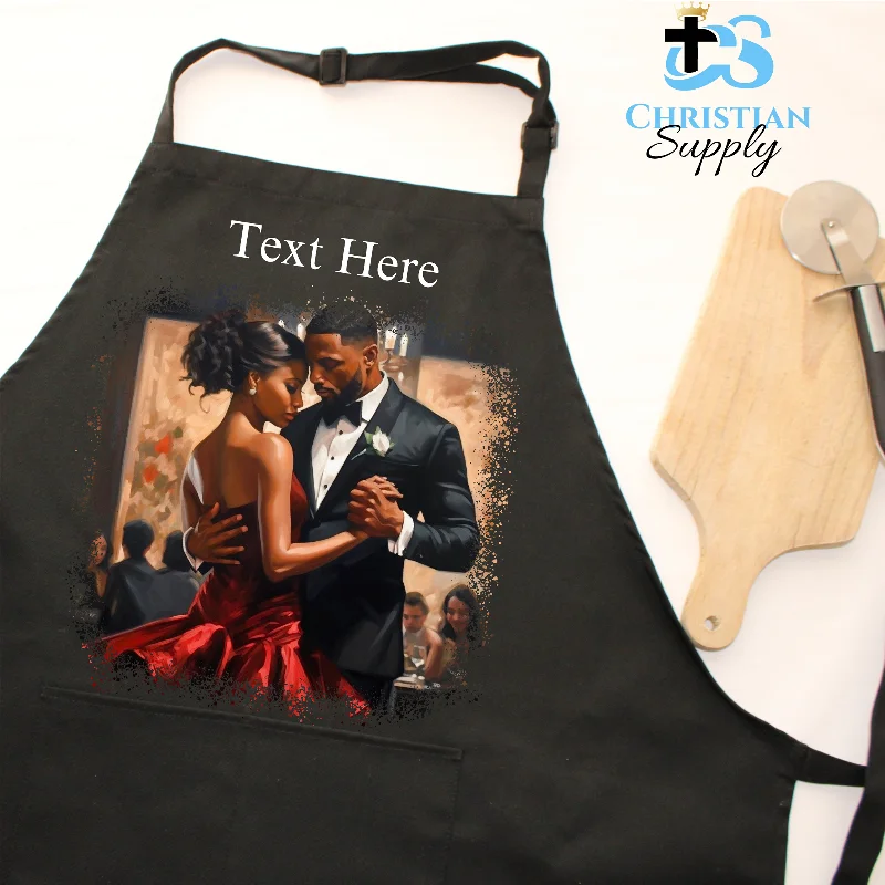 Loving Couple Dancing Apron