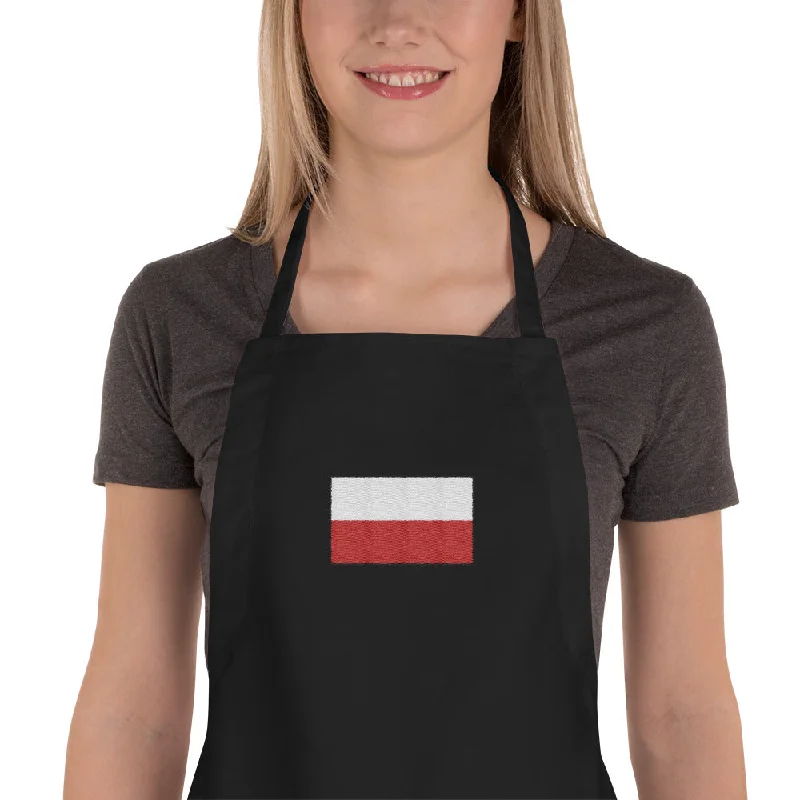 Polish Flag Embroidered Apron