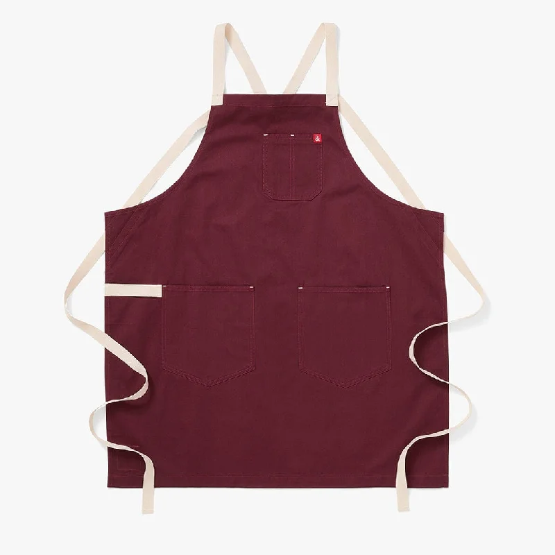 House Red Crossback Apron