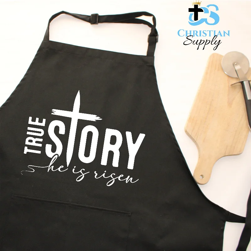 True Story He is Risen Apron