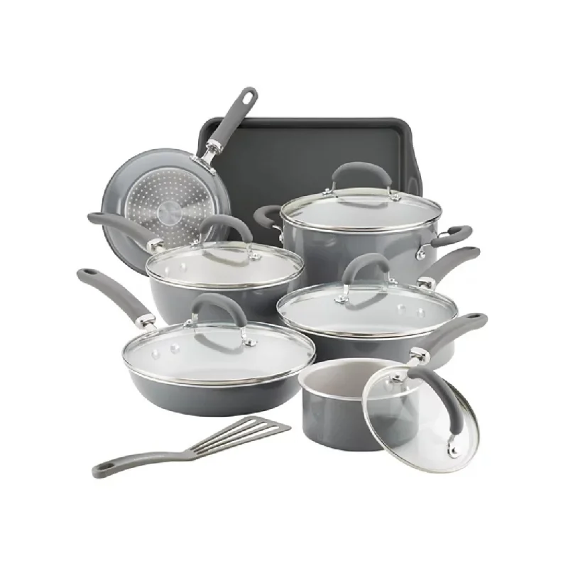 13-Piece Rachael Ray Create Nonstick Cookware Pots And Pans Set