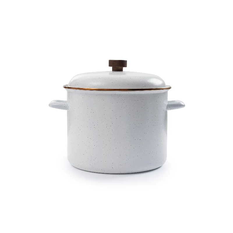 Enamel Stock Pot Eggshell Indoor/Outdoor