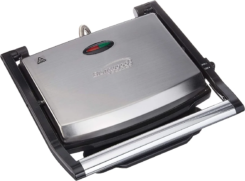 Brentwood PANINI MAKER - BLK/SS