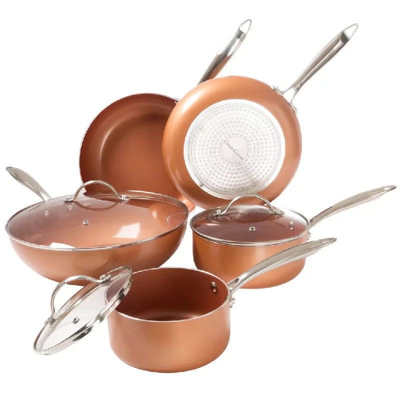 Classic Cuisine 8-Piece 2 Layer Nonstick Ceramic Coating Cookware Set