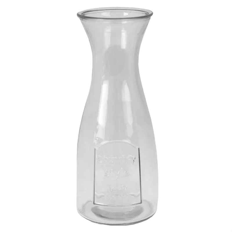 Country Time 33.8 oz Glass  Beverage Carafe Decanter, Clear