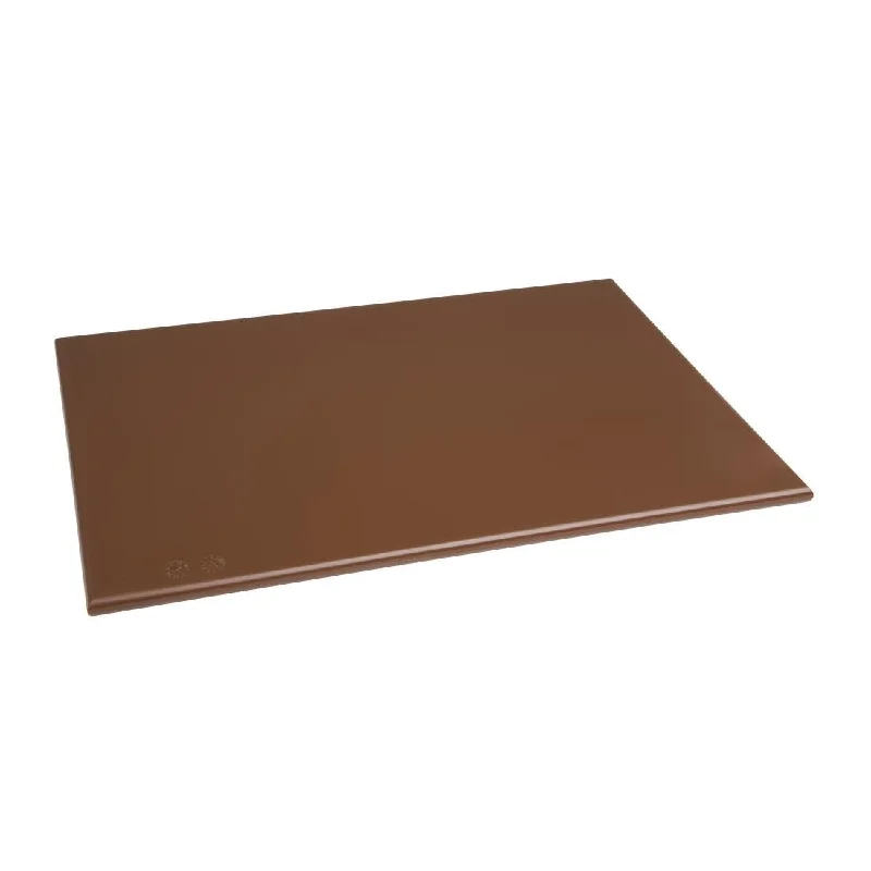 Hygiplas Antibacterial High Density Chopping Board Brown - 455x305x12mm