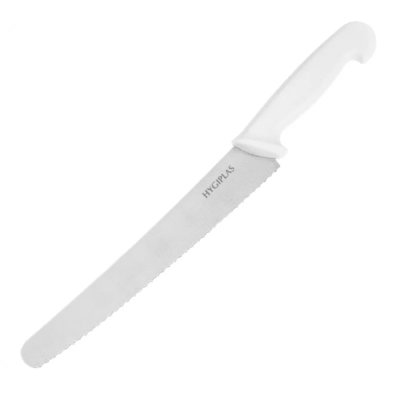 Hygiplas Serrated Pastry Knife White 255mm