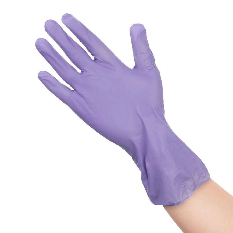 Hygiplas Vinyl Purple Powder Free Glove S - pack 100