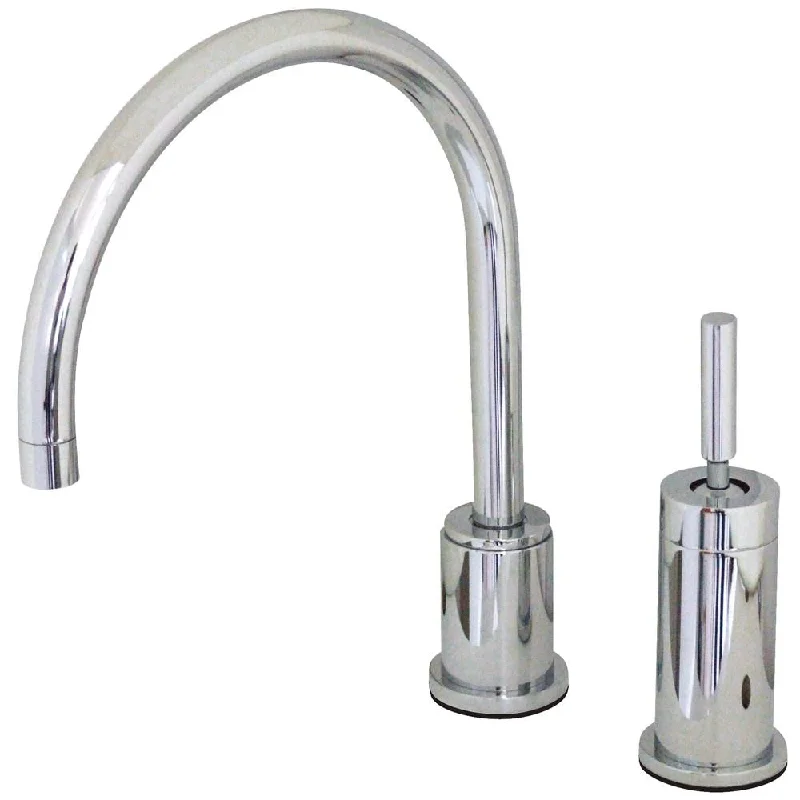 Kingston Brass Chrome Single Lever Widespread Kitchen Faucet KS8001DLLS