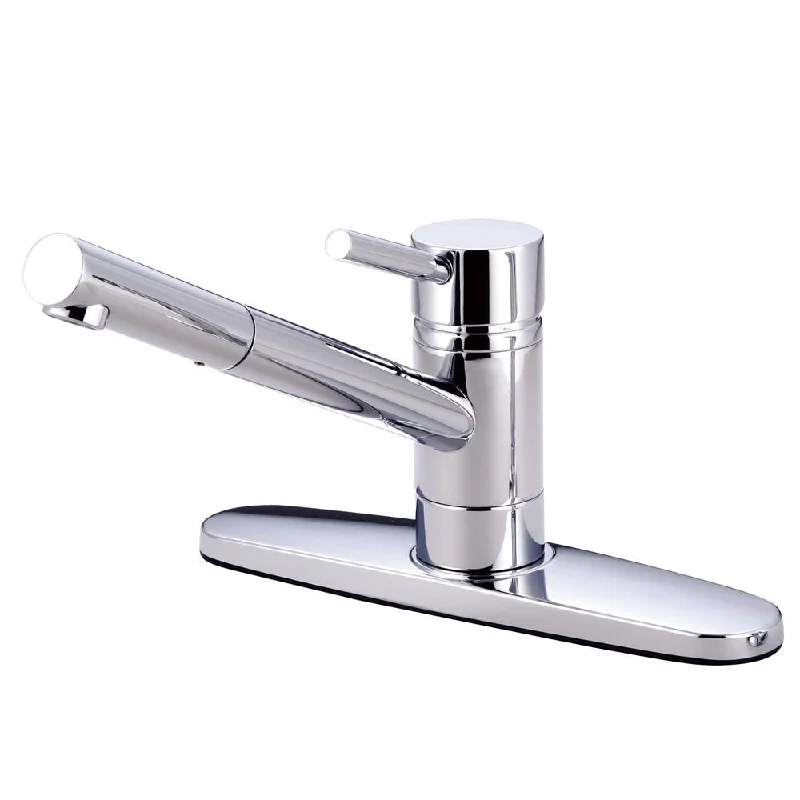 Kingston Brass Concord Chrome Single Handle Kitchen Faucet KS8561DLLS