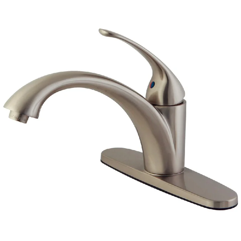 Kingston Brass Satin Nickel Single Handle Kitchen Faucet KS6578VLLS