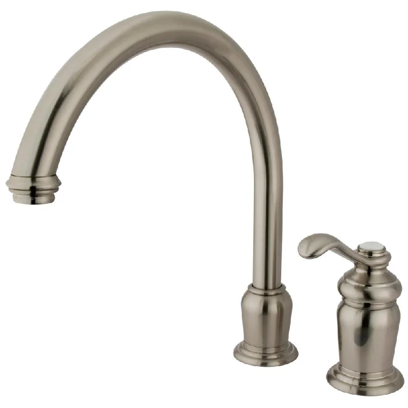 Kingston Brass Satin Nickel Templeton High Spout Kitchen Faucet KS7828TLLS