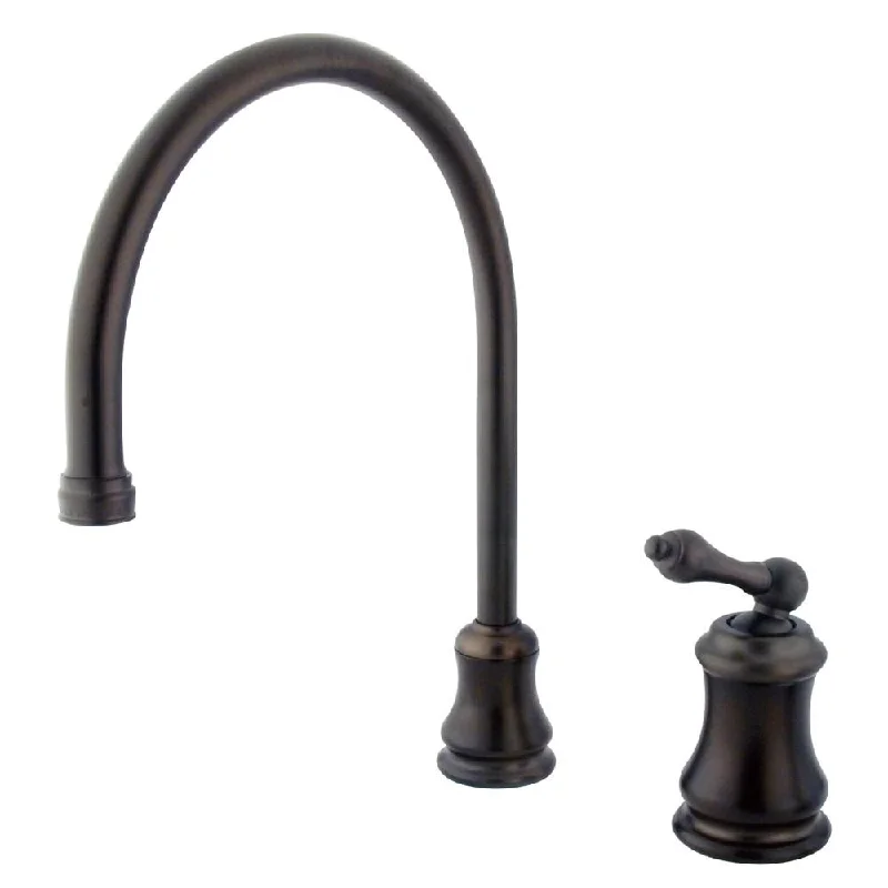 Kingston Oil Rubbed Bronze Single Handle Widespread Kitchen Faucet KS3815ALLS