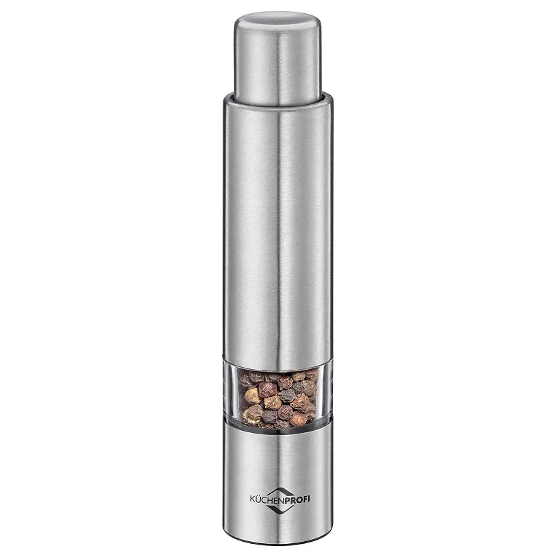 Kuchenprofi Pepper Push Mill Grinder, Stainless & Acrylic