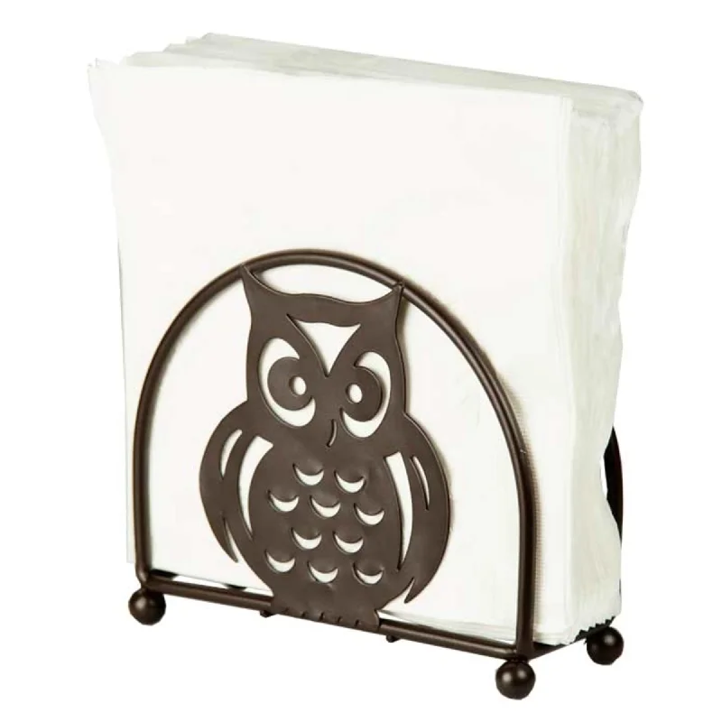 Owl Napkin Holder, Bronze