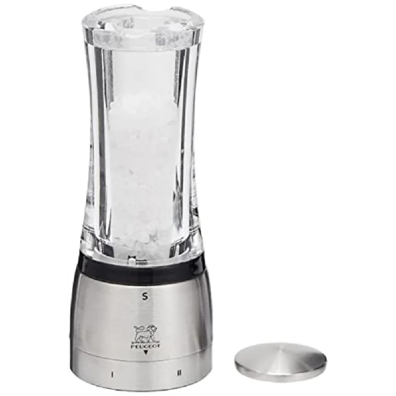 Peugeot Daman Shaftless 6.5 Inch Salt Mill, Stainless Steel