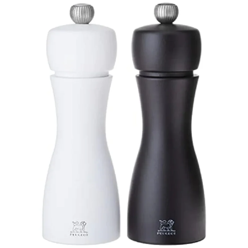 Peugeot Tahiti 6 Inch Black Pepper Mill And White Salt Mill Set