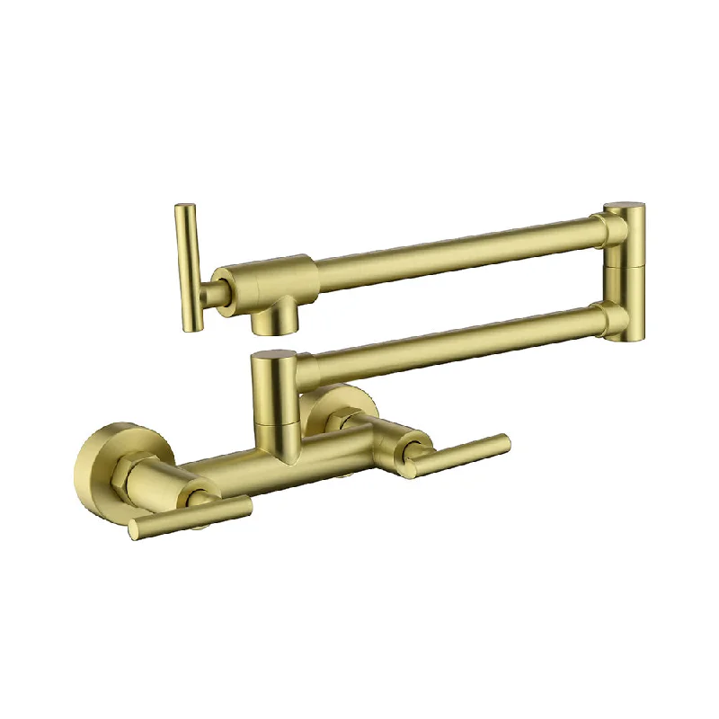 Pot Filler Faucets Both Hot Cold Water - Gold