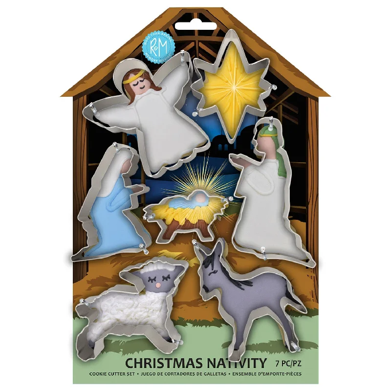 R&M International 7 Piece Nativity Scene Cookie Cutter Set