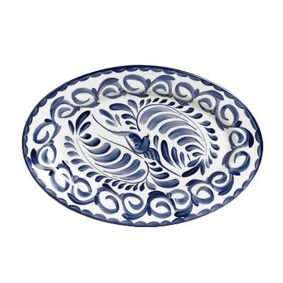 Steelite Anfora 12.25" x 9.1" Rolled Edge Oval Platter, Puebla 12 /Case