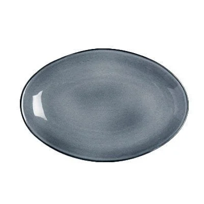 Steelite Anfora 15" x 10" Oval Platter, Denali Gray 6 /Case