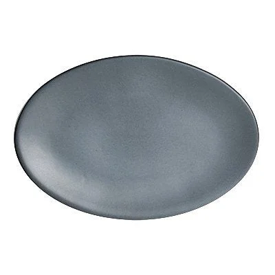 Steelite Anfora 15" x 10" Oval Platter, Denali Matte Gray 6 /Case