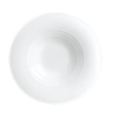 Steelite Aura 5.5" Broad Rim Pasta Plate, White 6 /Case