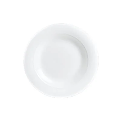 Steelite Aura 6.75" Mid Rim Plate, White 24 /Case