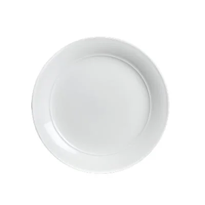 Steelite Aura 9.5" Medium Rim Plate, White 24 /Case