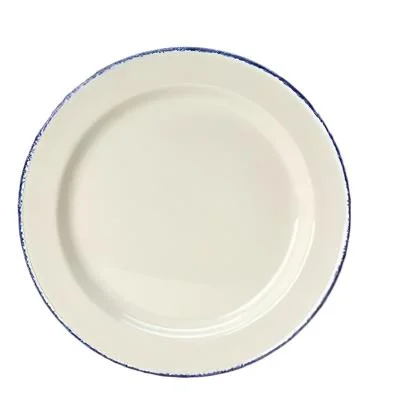 Steelite Blue Dapple 6.25" Slimline Plate, White*