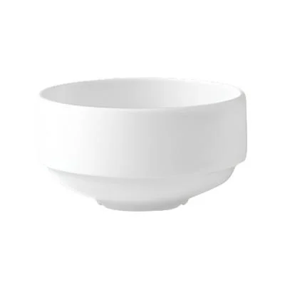 Steelite Distinction 10 Oz Unhandled Stackable Soup Cup, White 36 /Case