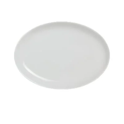 Steelite Folio 13.5" x 8.5" Oval Coupe Platter, White 12 /Case