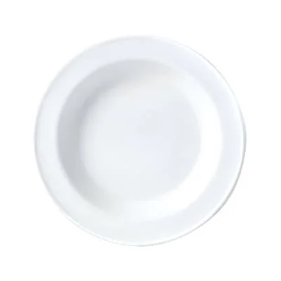 Steelite Simplicity 15.5 Oz Rimmed Soup Plate, White 24 /Case*