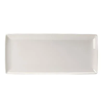 Steelite Taste 14.5" x 6.5" Rectangle Platter, White 6 /Case