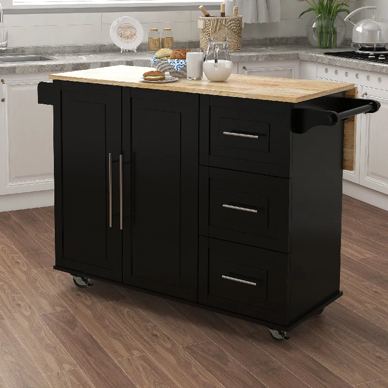 Streamdale Kitchen Island With Spice Rack