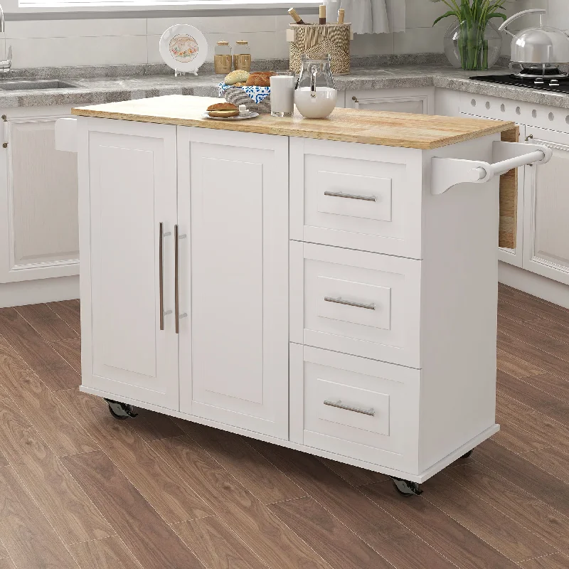 Streamdale Kitchen Island With Spice Rack