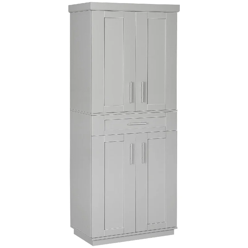 Streamdale Modern Kitchen Pantry Freestanding Cabinet Cupboard with Doors and Drawer