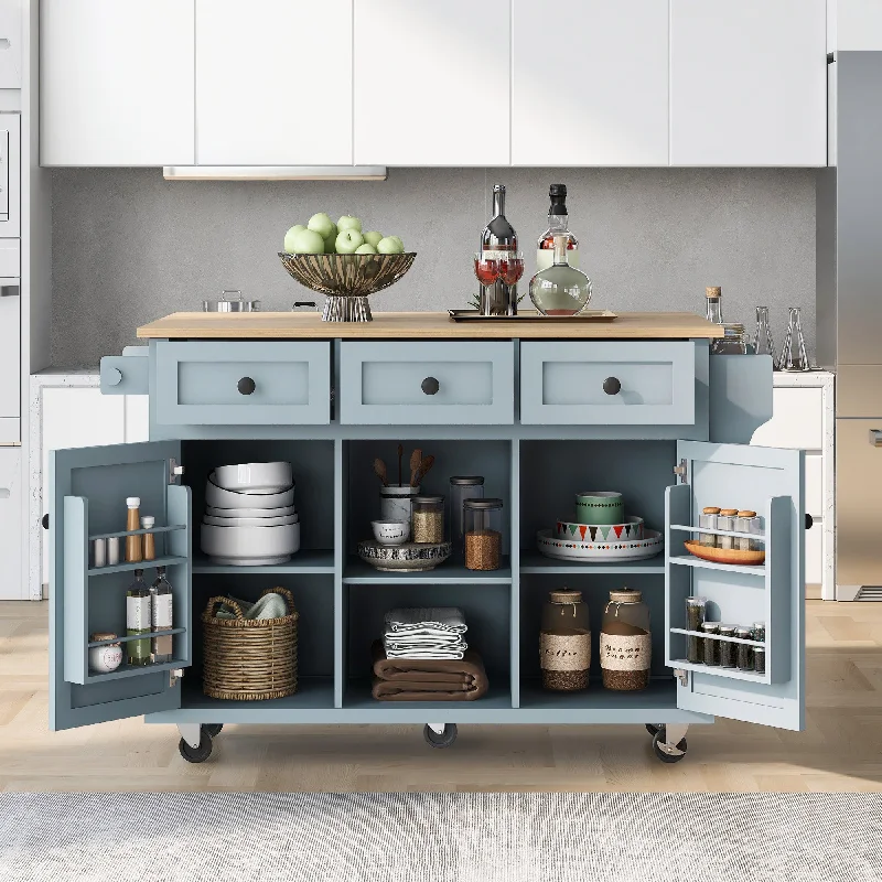 Streamdale Multifunctional Kitchen Cart with Storage and Wheels