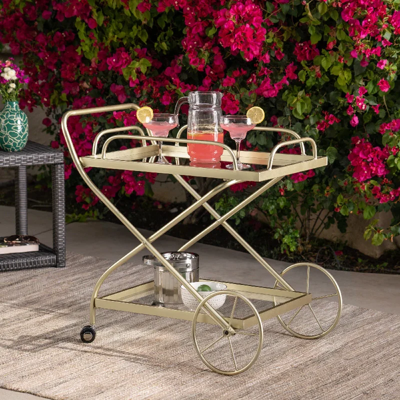 Streamdale Turn-of-the-Century Bar Cart Elegance Meets Functionality