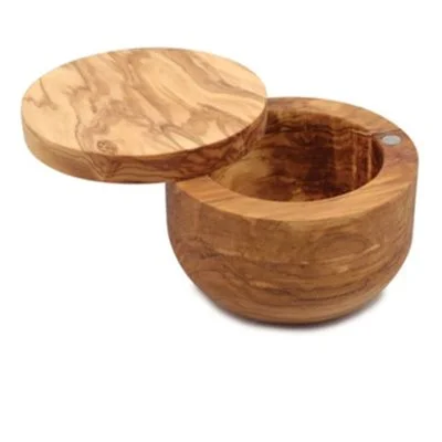 Swissmar Siena Olive Wood Salt Keeper, 3.7" x 2.3"