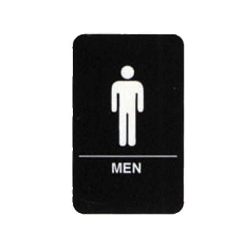 Tablecraft 695635Men's Restroom Braille Sign, 9" x 6"